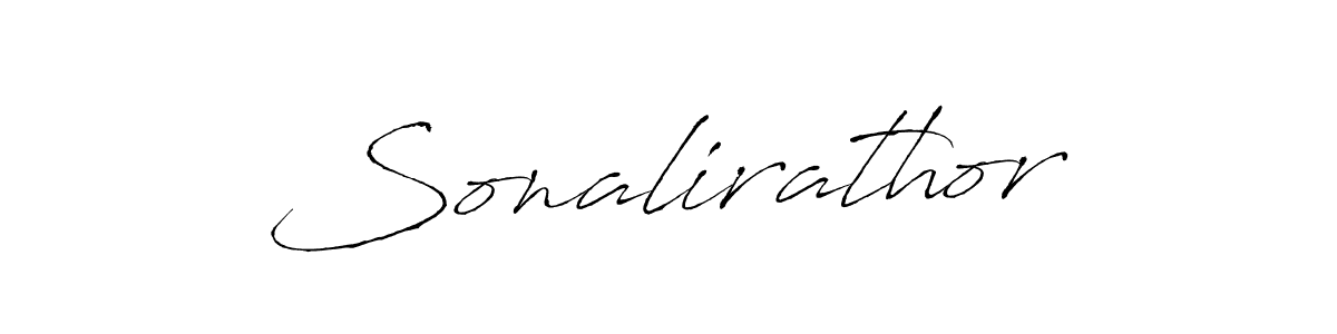 Design your own signature with our free online signature maker. With this signature software, you can create a handwritten (Antro_Vectra) signature for name Sonalirathor. Sonalirathor signature style 6 images and pictures png