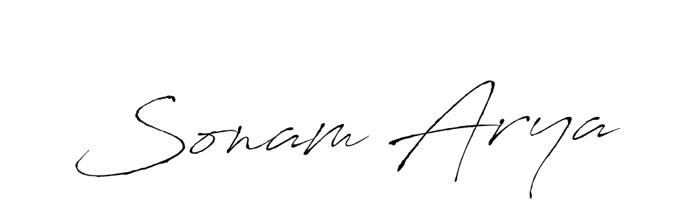 You should practise on your own different ways (Antro_Vectra) to write your name (Sonam Arya) in signature. don't let someone else do it for you. Sonam Arya signature style 6 images and pictures png