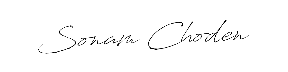 Create a beautiful signature design for name Sonam Choden. With this signature (Antro_Vectra) fonts, you can make a handwritten signature for free. Sonam Choden signature style 6 images and pictures png