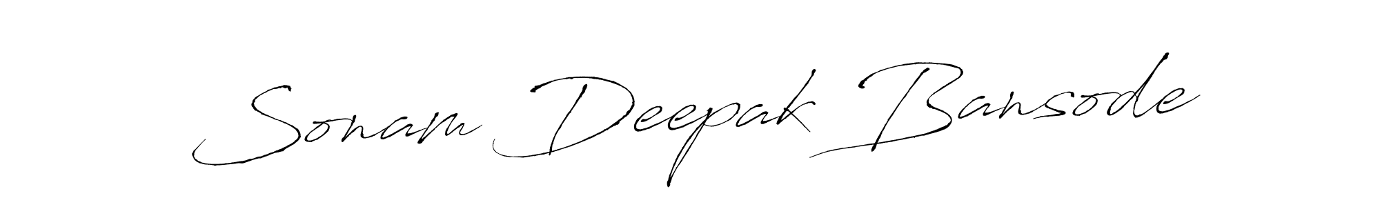 Also You can easily find your signature by using the search form. We will create Sonam Deepak Bansode name handwritten signature images for you free of cost using Antro_Vectra sign style. Sonam Deepak Bansode signature style 6 images and pictures png