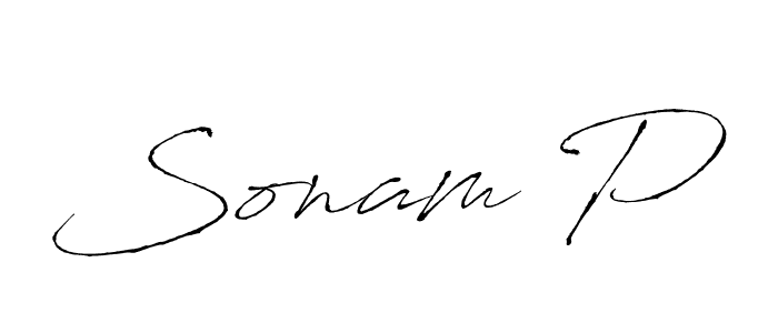 Make a beautiful signature design for name Sonam P. Use this online signature maker to create a handwritten signature for free. Sonam P signature style 6 images and pictures png