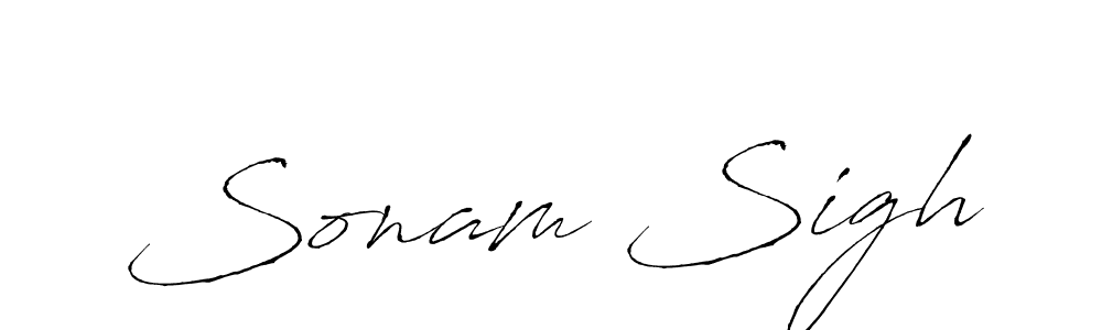 The best way (Antro_Vectra) to make a short signature is to pick only two or three words in your name. The name Sonam Sigh include a total of six letters. For converting this name. Sonam Sigh signature style 6 images and pictures png