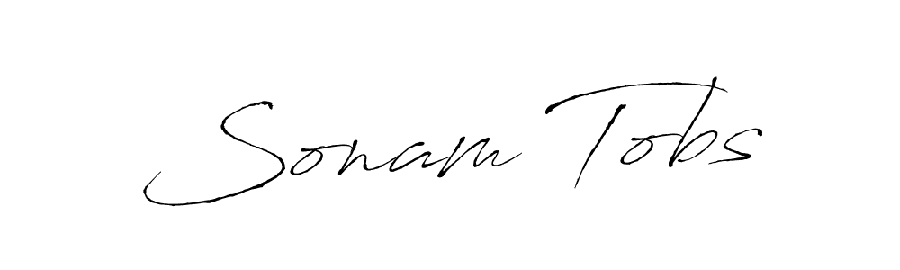 Use a signature maker to create a handwritten signature online. With this signature software, you can design (Antro_Vectra) your own signature for name Sonam Tobs. Sonam Tobs signature style 6 images and pictures png