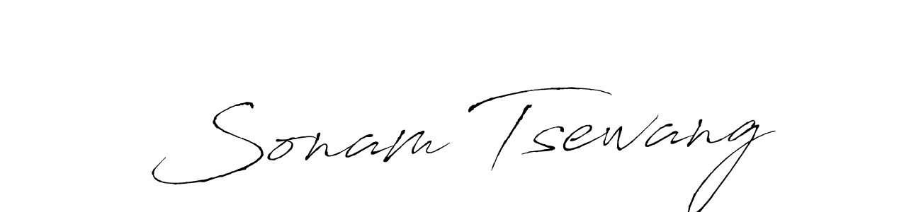 Create a beautiful signature design for name Sonam Tsewang. With this signature (Antro_Vectra) fonts, you can make a handwritten signature for free. Sonam Tsewang signature style 6 images and pictures png