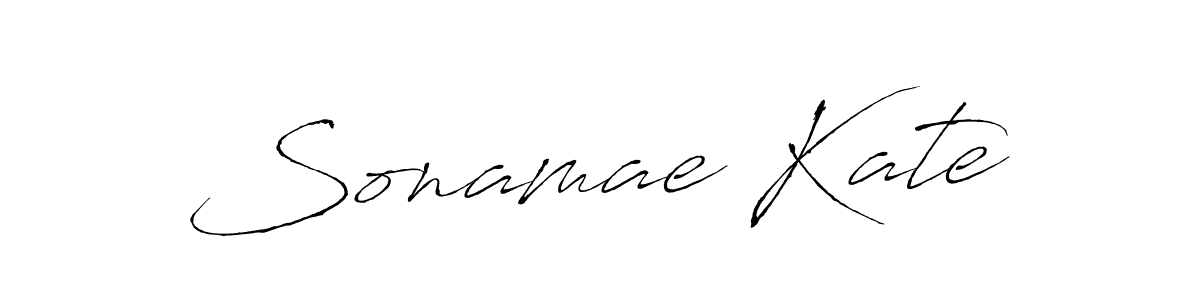 How to make Sonamae Kate signature? Antro_Vectra is a professional autograph style. Create handwritten signature for Sonamae Kate name. Sonamae Kate signature style 6 images and pictures png