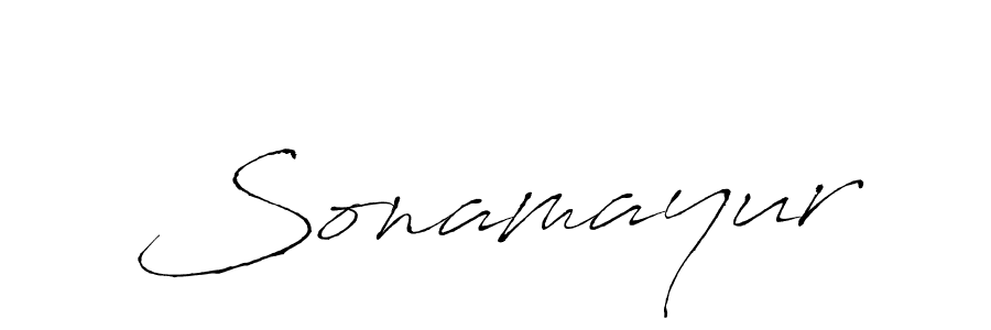 Make a beautiful signature design for name Sonamayur. With this signature (Antro_Vectra) style, you can create a handwritten signature for free. Sonamayur signature style 6 images and pictures png