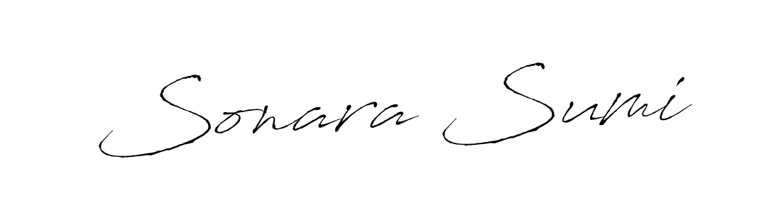 It looks lik you need a new signature style for name Sonara Sumi. Design unique handwritten (Antro_Vectra) signature with our free signature maker in just a few clicks. Sonara Sumi signature style 6 images and pictures png