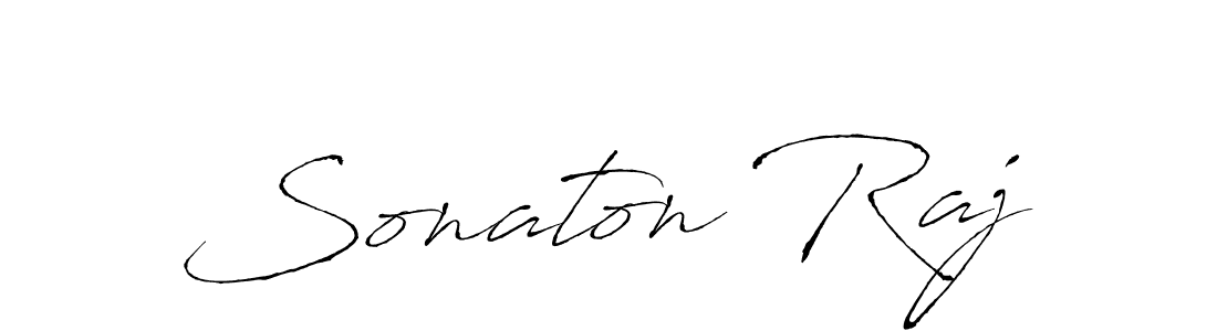 Design your own signature with our free online signature maker. With this signature software, you can create a handwritten (Antro_Vectra) signature for name Sonaton Raj. Sonaton Raj signature style 6 images and pictures png