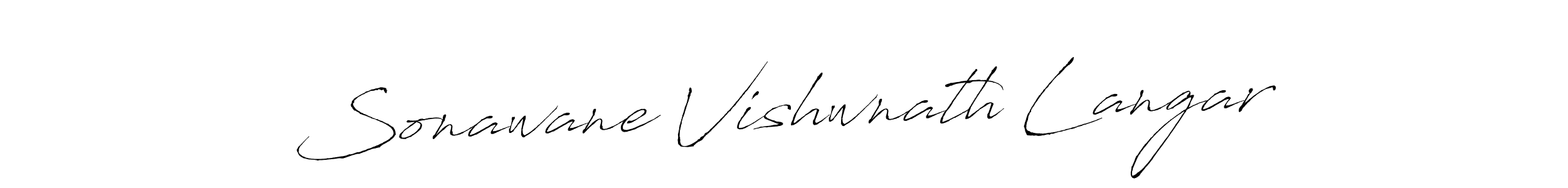 Make a beautiful signature design for name Sonawane Vishwnath Langar. Use this online signature maker to create a handwritten signature for free. Sonawane Vishwnath Langar signature style 6 images and pictures png