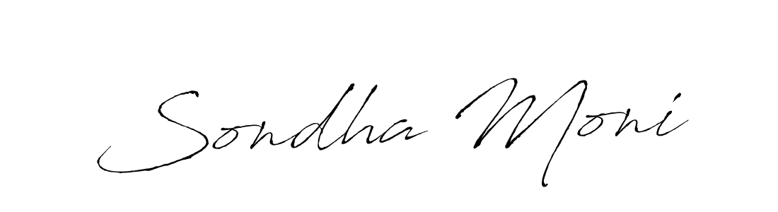 Make a beautiful signature design for name Sondha Moni. Use this online signature maker to create a handwritten signature for free. Sondha Moni signature style 6 images and pictures png