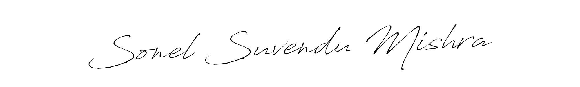 How to make Sonel Suvendu Mishra signature? Antro_Vectra is a professional autograph style. Create handwritten signature for Sonel Suvendu Mishra name. Sonel Suvendu Mishra signature style 6 images and pictures png