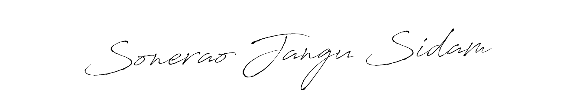 You can use this online signature creator to create a handwritten signature for the name Sonerao Jangu Sidam. This is the best online autograph maker. Sonerao Jangu Sidam signature style 6 images and pictures png