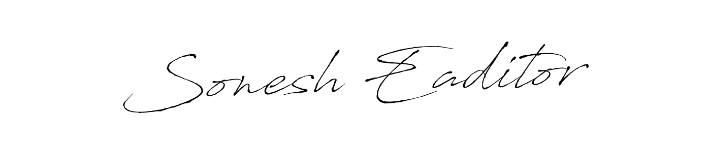 Once you've used our free online signature maker to create your best signature Antro_Vectra style, it's time to enjoy all of the benefits that Sonesh Eaditor name signing documents. Sonesh Eaditor signature style 6 images and pictures png