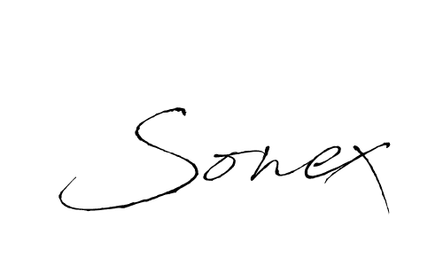 Similarly Antro_Vectra is the best handwritten signature design. Signature creator online .You can use it as an online autograph creator for name Sonex. Sonex signature style 6 images and pictures png