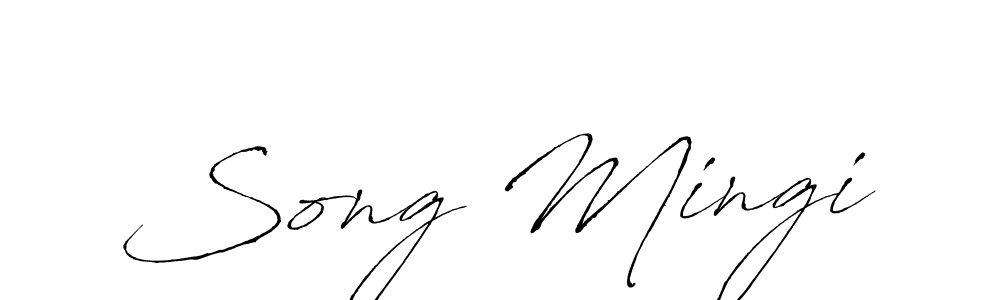 Antro_Vectra is a professional signature style that is perfect for those who want to add a touch of class to their signature. It is also a great choice for those who want to make their signature more unique. Get Song Mingi name to fancy signature for free. Song Mingi signature style 6 images and pictures png