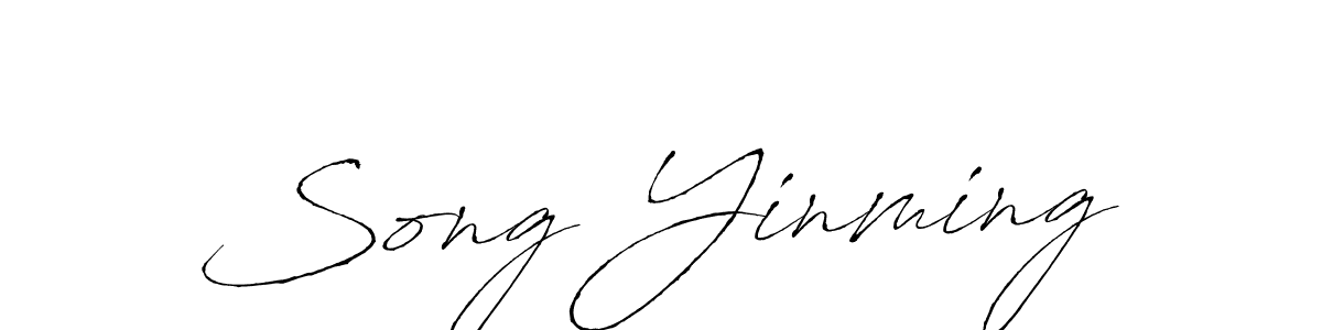 Antro_Vectra is a professional signature style that is perfect for those who want to add a touch of class to their signature. It is also a great choice for those who want to make their signature more unique. Get Song Yinming name to fancy signature for free. Song Yinming signature style 6 images and pictures png