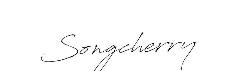 Create a beautiful signature design for name Songcherry. With this signature (Antro_Vectra) fonts, you can make a handwritten signature for free. Songcherry signature style 6 images and pictures png