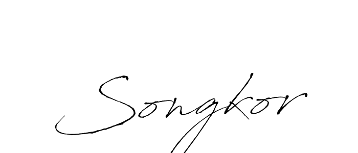 if you are searching for the best signature style for your name Songkor. so please give up your signature search. here we have designed multiple signature styles  using Antro_Vectra. Songkor signature style 6 images and pictures png