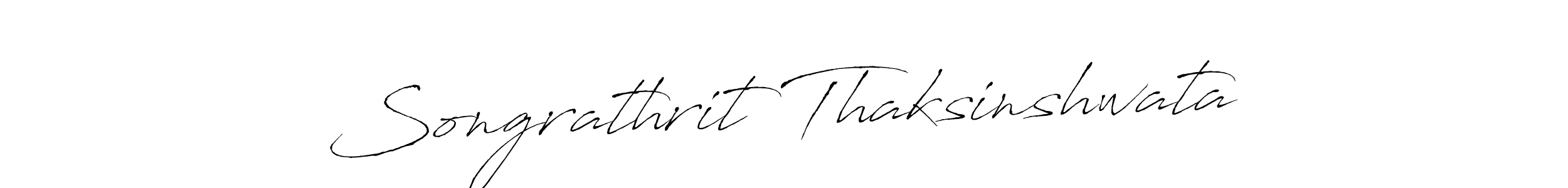 Songrathrit Thaksinshwata stylish signature style. Best Handwritten Sign (Antro_Vectra) for my name. Handwritten Signature Collection Ideas for my name Songrathrit Thaksinshwata. Songrathrit Thaksinshwata signature style 6 images and pictures png