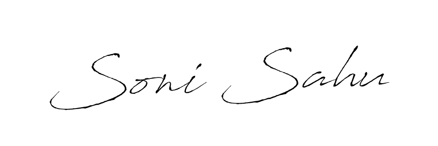 It looks lik you need a new signature style for name Soni Sahu. Design unique handwritten (Antro_Vectra) signature with our free signature maker in just a few clicks. Soni Sahu signature style 6 images and pictures png