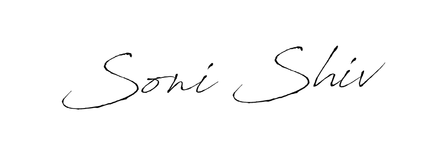 You should practise on your own different ways (Antro_Vectra) to write your name (Soni Shiv) in signature. don't let someone else do it for you. Soni Shiv signature style 6 images and pictures png