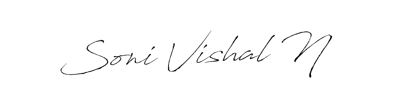 Here are the top 10 professional signature styles for the name Soni Vishal N. These are the best autograph styles you can use for your name. Soni Vishal N signature style 6 images and pictures png