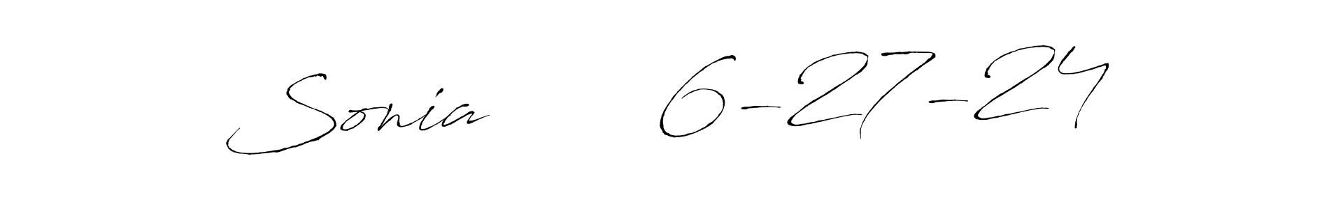 if you are searching for the best signature style for your name Sonia       6-27-24. so please give up your signature search. here we have designed multiple signature styles  using Antro_Vectra. Sonia       6-27-24 signature style 6 images and pictures png