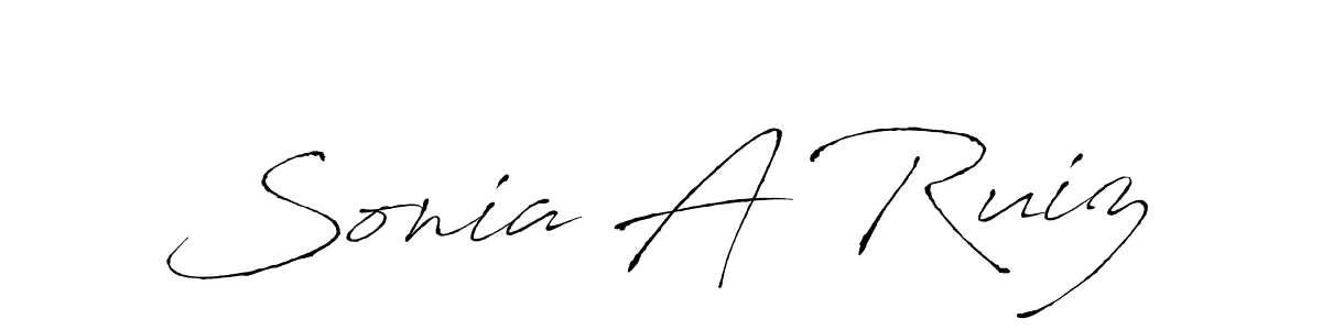 Similarly Antro_Vectra is the best handwritten signature design. Signature creator online .You can use it as an online autograph creator for name Sonia A Ruiz. Sonia A Ruiz signature style 6 images and pictures png