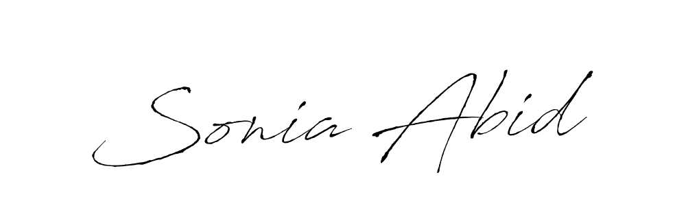 Sonia Abid stylish signature style. Best Handwritten Sign (Antro_Vectra) for my name. Handwritten Signature Collection Ideas for my name Sonia Abid. Sonia Abid signature style 6 images and pictures png