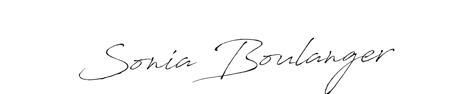 Design your own signature with our free online signature maker. With this signature software, you can create a handwritten (Antro_Vectra) signature for name Sonia Boulanger. Sonia Boulanger signature style 6 images and pictures png