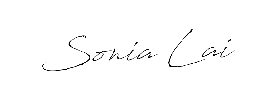 if you are searching for the best signature style for your name Sonia Lai. so please give up your signature search. here we have designed multiple signature styles  using Antro_Vectra. Sonia Lai signature style 6 images and pictures png