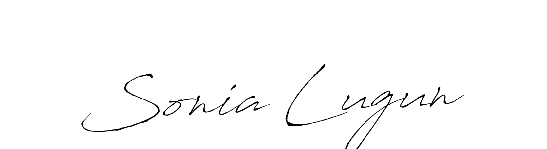 Design your own signature with our free online signature maker. With this signature software, you can create a handwritten (Antro_Vectra) signature for name Sonia Lugun. Sonia Lugun signature style 6 images and pictures png