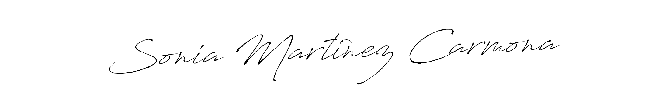 Make a beautiful signature design for name Sonia Martinez Carmona. With this signature (Antro_Vectra) style, you can create a handwritten signature for free. Sonia Martinez Carmona signature style 6 images and pictures png