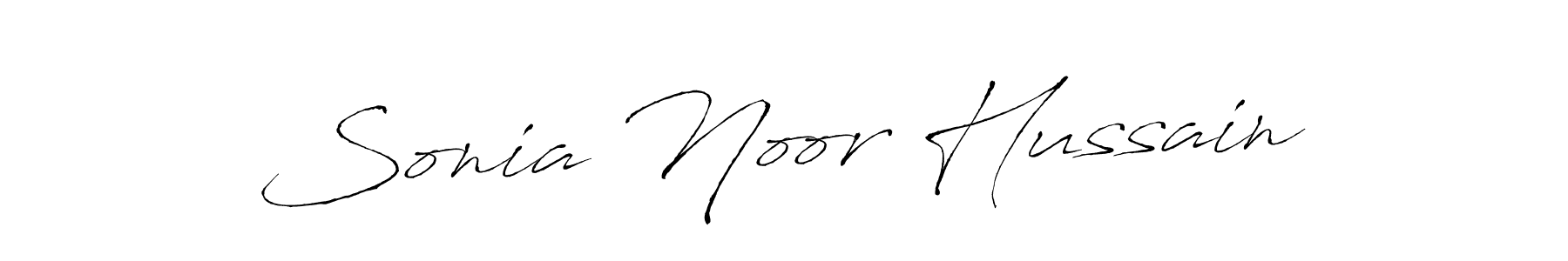 Make a beautiful signature design for name Sonia Noor Hussain. With this signature (Antro_Vectra) style, you can create a handwritten signature for free. Sonia Noor Hussain signature style 6 images and pictures png