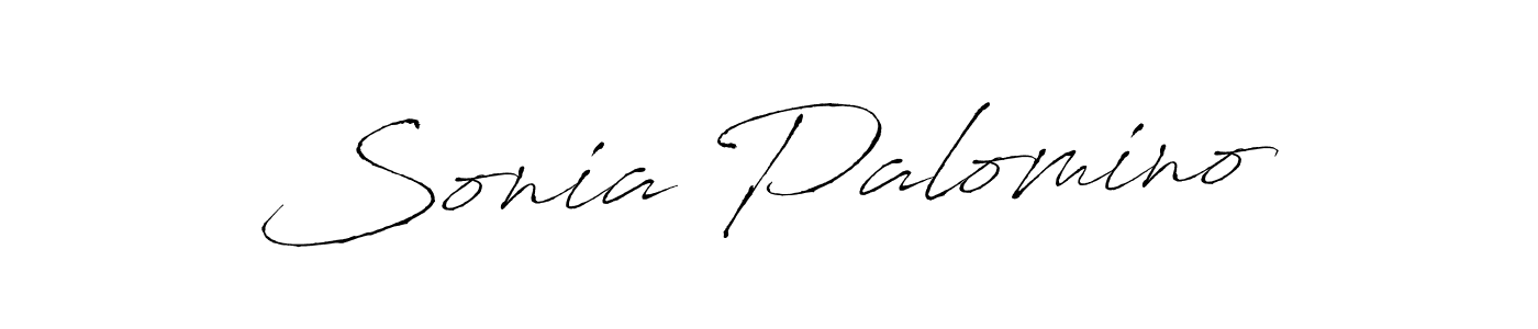 Design your own signature with our free online signature maker. With this signature software, you can create a handwritten (Antro_Vectra) signature for name Sonia Palomino. Sonia Palomino signature style 6 images and pictures png