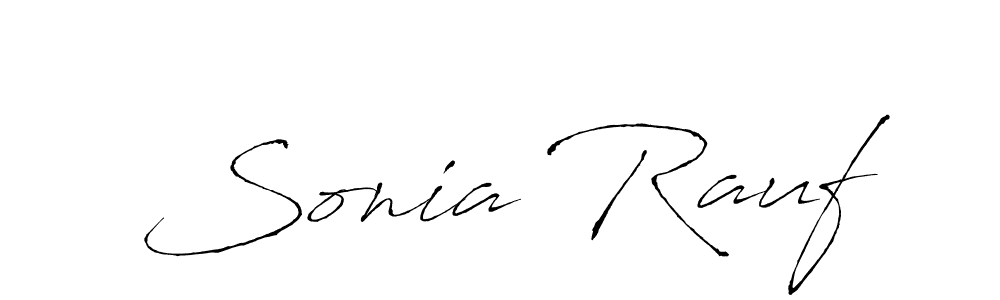 Create a beautiful signature design for name Sonia Rauf. With this signature (Antro_Vectra) fonts, you can make a handwritten signature for free. Sonia Rauf signature style 6 images and pictures png