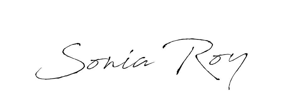 Design your own signature with our free online signature maker. With this signature software, you can create a handwritten (Antro_Vectra) signature for name Sonia Roy. Sonia Roy signature style 6 images and pictures png