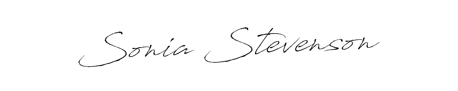 Sonia Stevenson stylish signature style. Best Handwritten Sign (Antro_Vectra) for my name. Handwritten Signature Collection Ideas for my name Sonia Stevenson. Sonia Stevenson signature style 6 images and pictures png