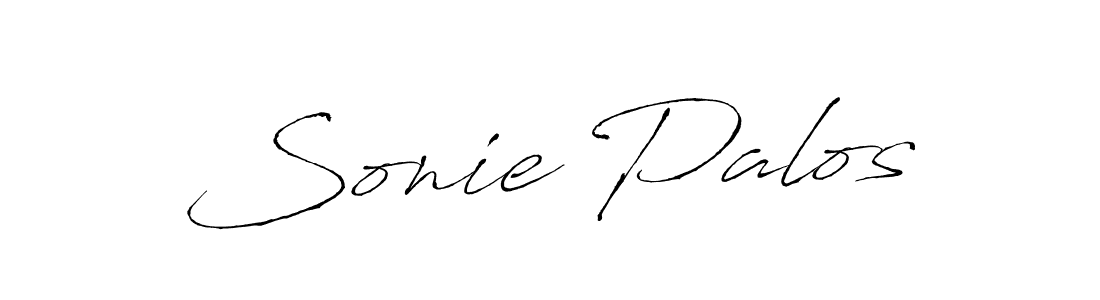 Create a beautiful signature design for name Sonie Palos. With this signature (Antro_Vectra) fonts, you can make a handwritten signature for free. Sonie Palos signature style 6 images and pictures png