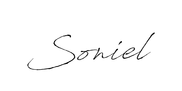 Also we have Soniel name is the best signature style. Create professional handwritten signature collection using Antro_Vectra autograph style. Soniel signature style 6 images and pictures png