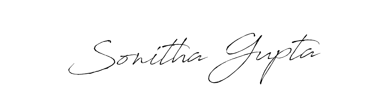 Make a beautiful signature design for name Sonitha Gupta. Use this online signature maker to create a handwritten signature for free. Sonitha Gupta signature style 6 images and pictures png