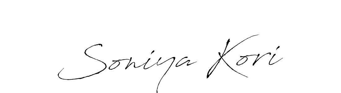 Similarly Antro_Vectra is the best handwritten signature design. Signature creator online .You can use it as an online autograph creator for name Soniya Kori. Soniya Kori signature style 6 images and pictures png