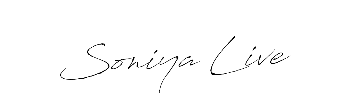 The best way (Antro_Vectra) to make a short signature is to pick only two or three words in your name. The name Soniya Live include a total of six letters. For converting this name. Soniya Live signature style 6 images and pictures png