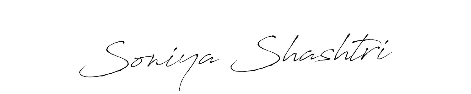 Soniya Shashtri stylish signature style. Best Handwritten Sign (Antro_Vectra) for my name. Handwritten Signature Collection Ideas for my name Soniya Shashtri. Soniya Shashtri signature style 6 images and pictures png