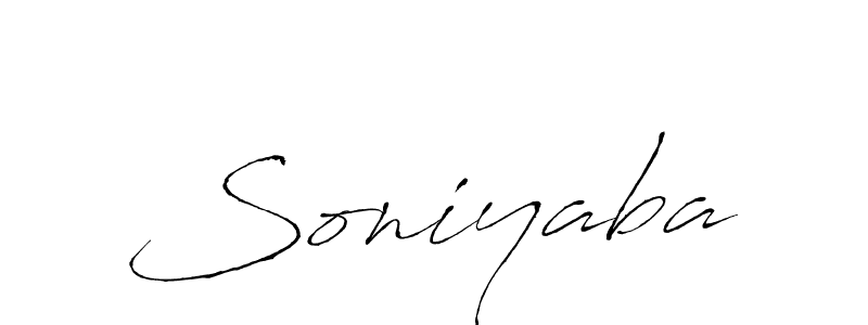 Also we have Soniyaba name is the best signature style. Create professional handwritten signature collection using Antro_Vectra autograph style. Soniyaba signature style 6 images and pictures png