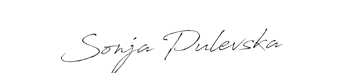 Design your own signature with our free online signature maker. With this signature software, you can create a handwritten (Antro_Vectra) signature for name Sonja Pulevska. Sonja Pulevska signature style 6 images and pictures png