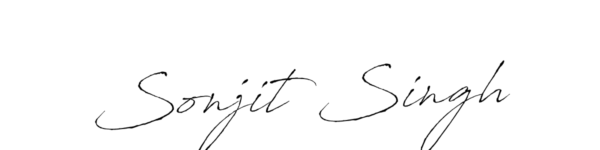 The best way (Antro_Vectra) to make a short signature is to pick only two or three words in your name. The name Sonjit Singh include a total of six letters. For converting this name. Sonjit Singh signature style 6 images and pictures png
