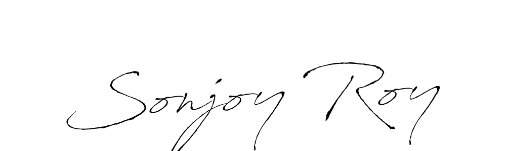 How to make Sonjoy Roy name signature. Use Antro_Vectra style for creating short signs online. This is the latest handwritten sign. Sonjoy Roy signature style 6 images and pictures png