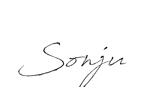 Create a beautiful signature design for name Sonju. With this signature (Antro_Vectra) fonts, you can make a handwritten signature for free. Sonju signature style 6 images and pictures png