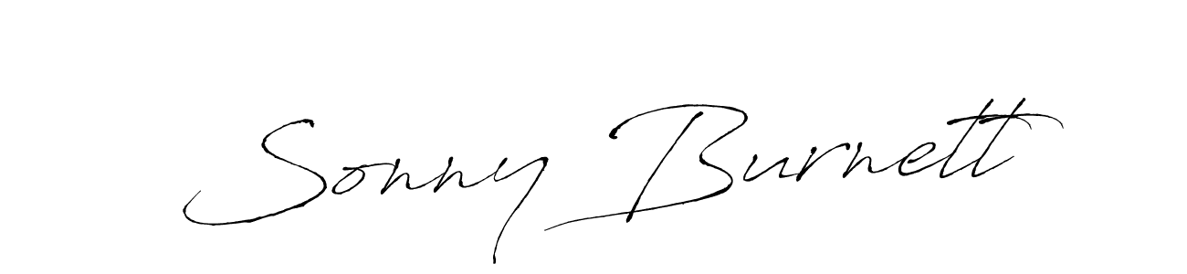 Antro_Vectra is a professional signature style that is perfect for those who want to add a touch of class to their signature. It is also a great choice for those who want to make their signature more unique. Get Sonny Burnett name to fancy signature for free. Sonny Burnett signature style 6 images and pictures png